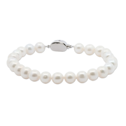 Casablanca Sterling Silver 6mm Freshwater Pearl Bracelet 7.5 Inch
