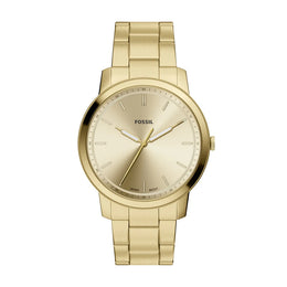 Fossil Men's Minimalist Yellow Gold Tone Watch
