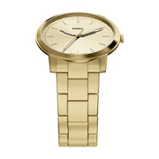 Fossil Men's Minimalist Yellow Gold Tone Watch