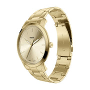 Fossil Men's Minimalist Yellow Gold Tone Watch