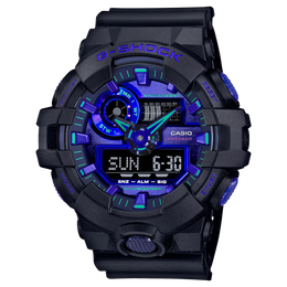 G-Shock Men's Black Purple Watch - GA-700VB-1A