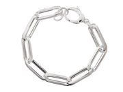 Casablanca Sterling Silver Oval Link Bracelet