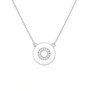 Casablanca Sterling Silver Initial Necklace (Choose Your Letter)
