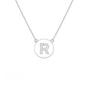 Casablanca Sterling Silver Initial Necklace (Choose Your Letter)