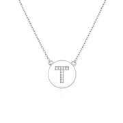Casablanca Sterling Silver Initial Necklace (Choose Your Letter)