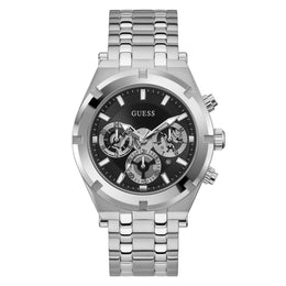 GUESS Mens Silver Tone Multi-function Watch - GW0260G1