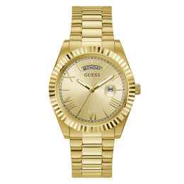 GUESS Mens Gold Tone Day/Date Watch - GW0265G2