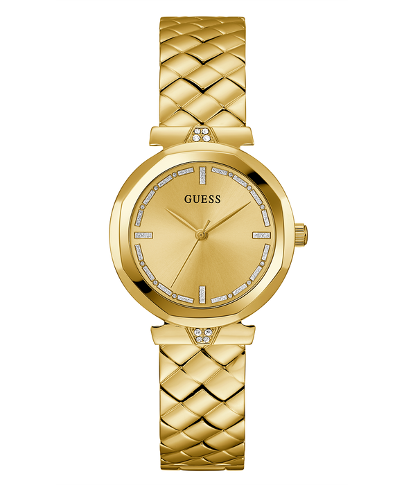 GUESS Gold Tone Women's Analog Watch