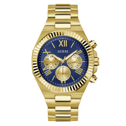 GUESS Equity Mens Gold Tone Multi-function Watch - GW0703G6