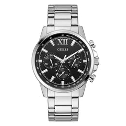 GUESS Mens Silver Tone Multi-function Watch - GW0900G1