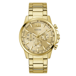 GUESS Mens Gold Tone Multi-function Watch - GW0900G2