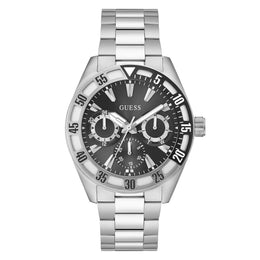 GUESS Mens Silver Tone Multi-function Watch - GW0904G1