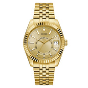 GUESS Mens Jaden Gold Tone Multi-function Date Watch - GW0977G2