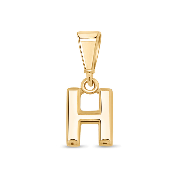 10KT Yellow Gold Initial Letter Pendant