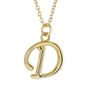 Italgem Stainless Steel Cursive Letter Necklace (Choose Your Initial)