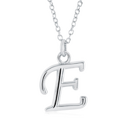 Italgem Stainless Steel Cursive Letter Necklace (Choose Your Initial)