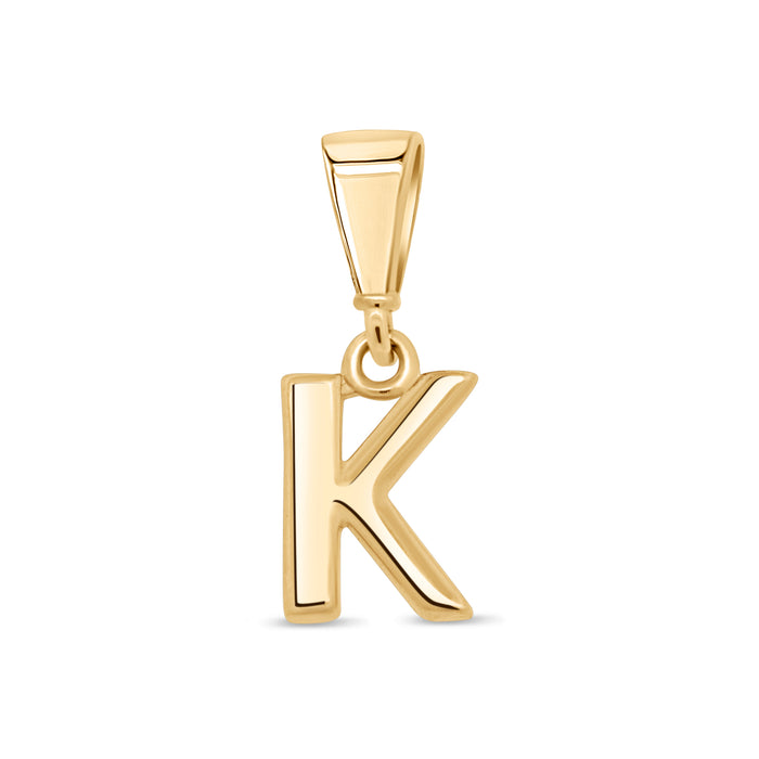 10KT Yellow Gold Initial Letter Pendant
