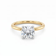 2.00CT Lab Grown Round Solitaire Diamond Engagement Ring in 14KT Yellow Gold