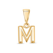 10KT Yellow Gold Initial Letter Pendant