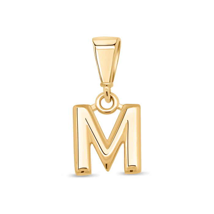 10KT Yellow Gold Initial Letter Pendant