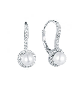 Casablanca Sterling Silver & Pearl Earrings