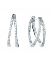 Casablanca Sterling Silver Double Hoop Earrings