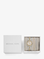 Michael Kors Women's Lexington Two-tone Watch Set