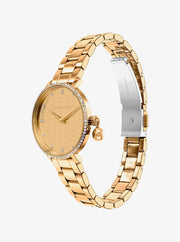 Michael Kors Women's Pyper Pave Two-tone Watch