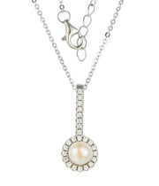 Casablanca Sterling Silver Pearl Necklace