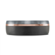 Mardini 7MM Men's 10KT Rose Gold, Carbon Fibre & Tantalum Wedding Band