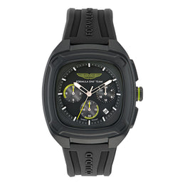 Aston Martin OVR Multifunction All-Black Silicone Strap Men's Watch - MTFO1F50543