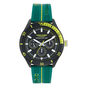 Aston Martin PIT Multifunction Podium Green & Lime Essence Dual-Tone Strap Men's Watch - MTFP1F50143