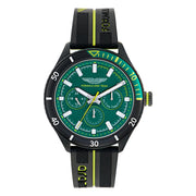 Aston Martin PIT Multifunction Lime Essence & Black Dual-Tone Strap Men's Watch - MTFP1F50343