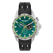 Aston Martin HDL Chronograph Podium Green Dial Silicone Strap Men's Watch - MTRH1F5023E