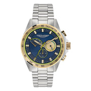 Aston Martin HDL Chronograph Navy Dial Yellow Gold Bezel Men's Watch - MTRH1F5053E