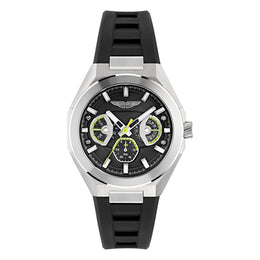 Aston Martin TKS Multifunction Black Silicone Strap Men's Watch - MTRI1F5023E
