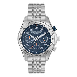 Aston Martin SGT Chronograph Navy Dial Stainless Steel Men's Watch - MTRS1F5033E