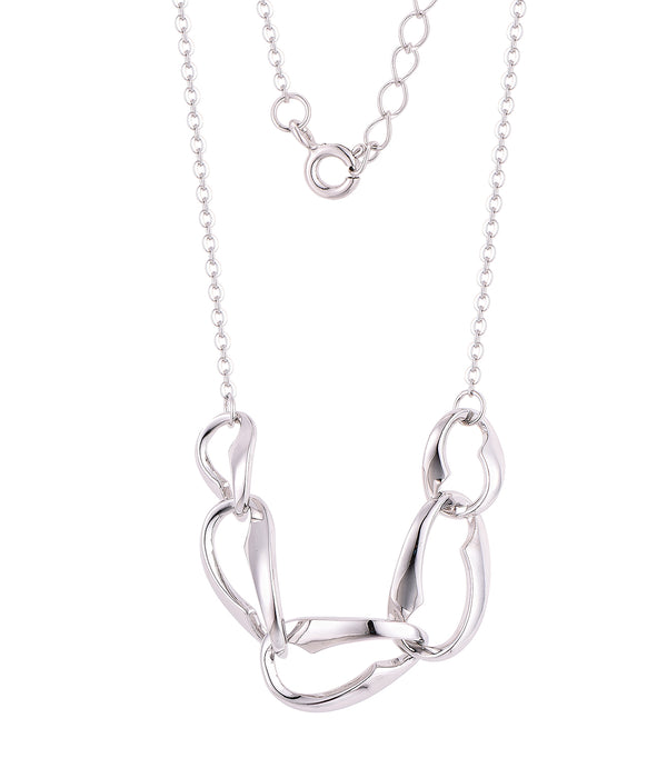 Casablanca Sterling Silver Link Necklace