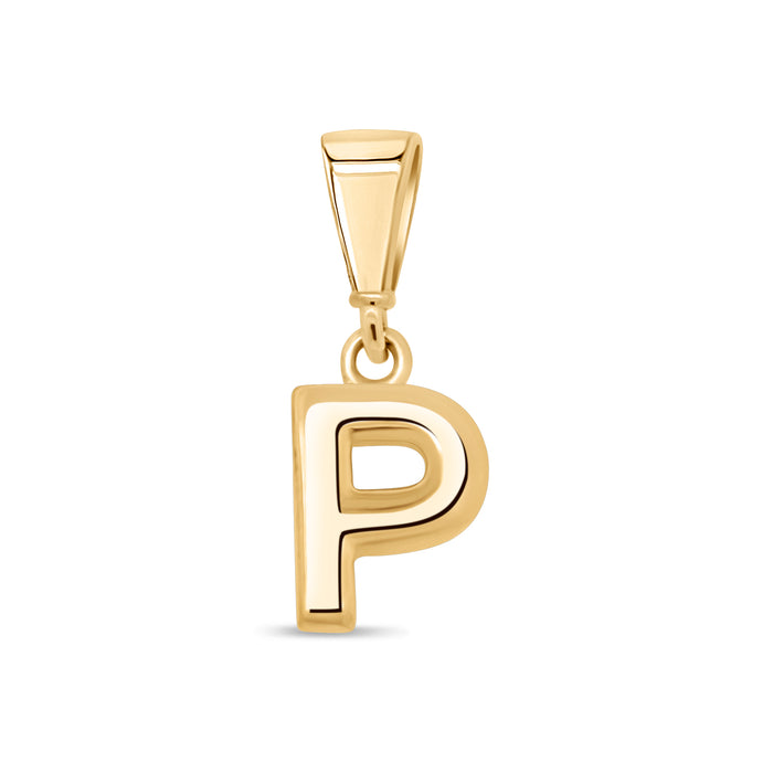 10KT Yellow Gold Initial Letter Pendant