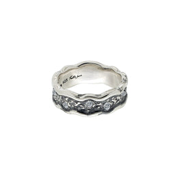 Keith Jack Silver Rocks & River Ring