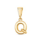 10KT Yellow Gold Initial Letter Pendant