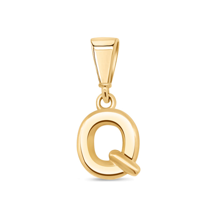 10KT Yellow Gold Initial Letter Pendant