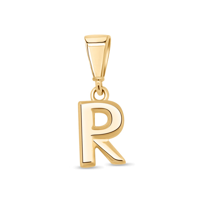 10KT Yellow Gold Initial Letter Pendant