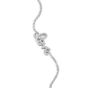 Monte Luna Sterling Silver Love Diamond Bracelet