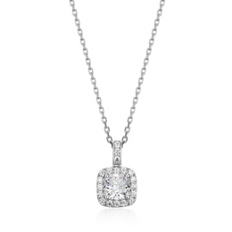 Elle Sterling Silver CZ Radiance Necklace