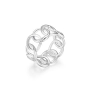 Elle Sterling Silver Swirl Ring