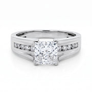 1.50CT Lab Grown Princess Cut Diamond Engagement Ring in 10KT White Gold
