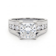 2.50CT Lab Grown Princess Cut Diamond Engagement Ring in 10KT White Gold