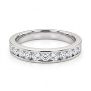 0.50CT Lab Grown Diamond Women's Wedding Band in 10KT White Gold