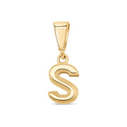 10KT Yellow Gold Initial Letter Pendant